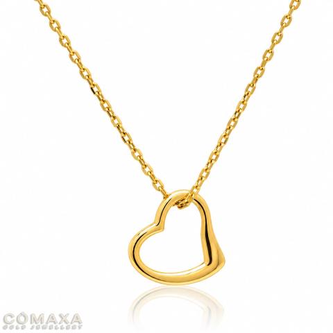 Златно колие символизиращо любов